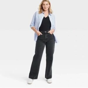 Universal Thread Black wide leg Jeans Women’s 12 Regular